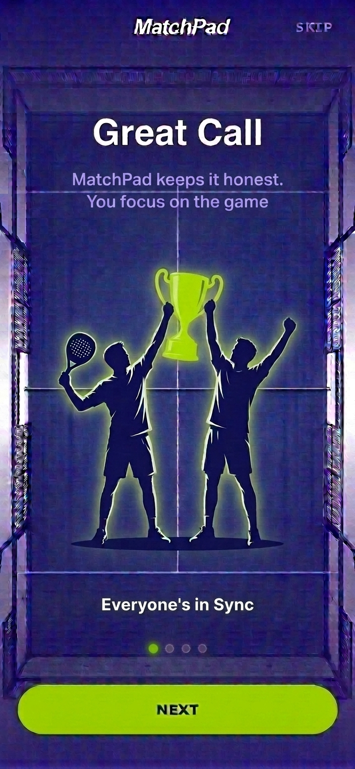 MatchPad onboarding